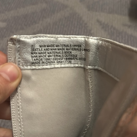 A New Day Women's Shandra Ankle Boots Patent Leather Silver Pointy Toe - Picture 10 of 11